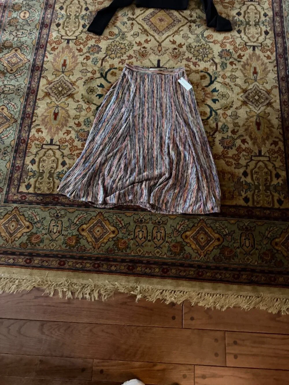NWT Maeve Anthropologie Multicolor Space Dye Knit Maxi Skirt XS